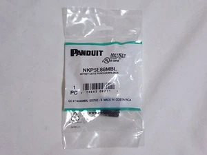 NUEVO Panduit NKP5E88MBL NetKey Cat5e Punchdown Jack SELLADO gato 5e puñetazo negro - Imagen 1 de 4