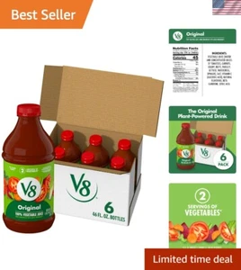 100% Vegetable Juice, 46 fl oz Bottles - 6 Pack of Healthy Refreshment - Picture 1 of 8
