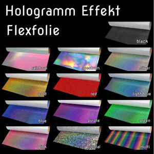 Flexfolie Blink Hologramm Effekt Textilfolie ab 20x30 cm - SCHNELLER VERSAND
