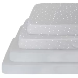 Soft Crib Fitted Sheets 4 Pack for Standard Crib & Toddler Bed Mattress 52"x28" - Picture 1 of 6