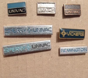 Univac Sperry Remington Vickers Computer Computing Cintage Pin Badge Lot Rare - Picture 1 of 3