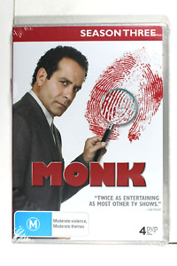 Monk : Season 3 : Tony Shalhoub : 4 DVD Set Region 4 New Sealed