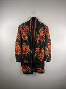 Free People Flower Power Floral Wolle Alpaka Strickjacke Pullover Gr. XS B70 - Bild 1 von 10