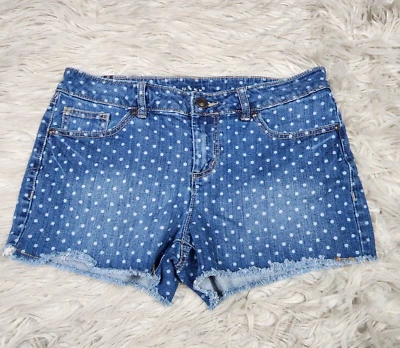 Pantalones Cortos Lauren Conrad Para Mujer Talla 10 Tiro Medio Azul Lavado Claro Denim RN#73277 Foto 1 de 4