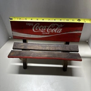 Vintage COCA-COLA DISPLAY BENCH Handmade Wooden Craftsmanship - Picture 1 of 6