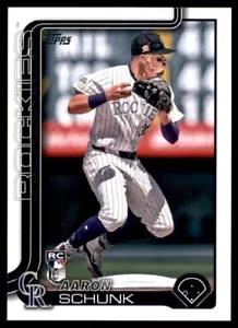 2025 Topps Baseball #196 Aaron Schunk Rookie - Foto 1 di 8