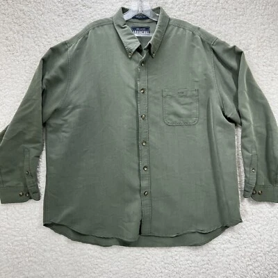 Mens Size 2XL Green John Ashford Adventure Long Sleeve Button Down Shirt Gray - Image 1 of 4