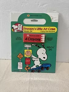 Vintage 1993 Charles Schultz Snoopy Little Art Case United Feature Syndicate New - Picture 1 of 5