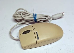 Vintage/Retro Microsoft Wheel Mouse Mechanical Ball Mouse PS/2 - Afbeelding 1 van 4
