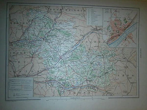Carte géographique Année 1914 Département du Loir et Cher - Imagen 1 de 1