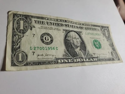 $1 Birthday Federal Reserve Note February 7th 1956 G27001956C - Image 1 of 3