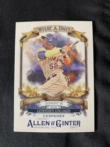 2017 Topps Allen & Ginter - What a Day Yoenis Cespedes #WAD-65 - Picture 1 of 2