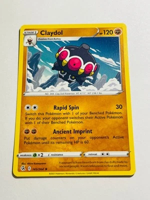 CLAYDOL 2021 Pokemon Fusion Strike  Rare POKÉMON 145/264 - Image 1 of 2