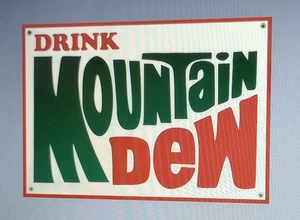 Mountain Dew Soda Pop soft drink sign...FREE Shipping on 8 or more signs - Picture 1 of 1