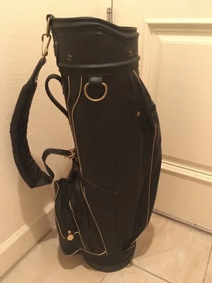 Винтажная черная сумка для гольфкара Titleist с 6 разделителями - Изображение 1 из 4