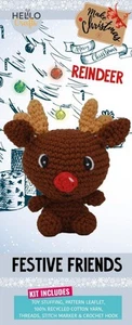 Knity Critters festive Friends Crochet Kit Reindeer KC926 - Picture 1 of 1