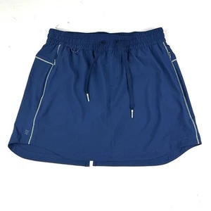 Title Nine Women's Lined Mini Skirt Skort Golf Tennis Drawstring Sz XS Blue - Picture 1 of 5