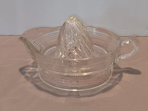Vintage Hazel Atlas Clear Depression Glass Juice Reamer Citrus Juicer 1940’s - Picture 1 of 8