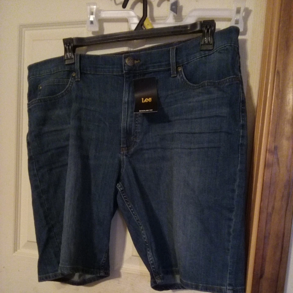 Lee Hombre Regular Fit Vaqueros Cortos Azul Talla 38 Caos Ligero Foto 1 de 1