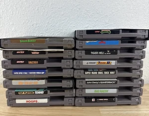 15 Nintendo NES Spiele Cartridge Lot, TMNT Sports, Bugs Bunny, Robo Warrior + mehr - Bild 1 von 7