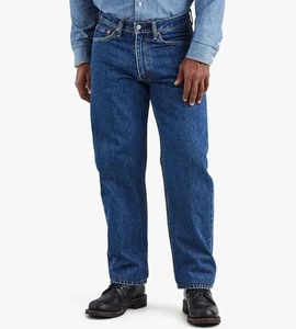 NWT LEVI’S 550 RELAXED FIT Jeans Men's 36x30 Blue 100% Cotton Denim Classic - Picture 1 of 16