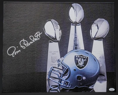 Jim Plunkett Autographed 16x20 Canvas JSA WIT828787 - Image 1 of 4