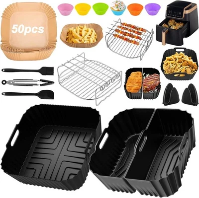 ‎LPQKCCY 20PCS Heißluftfritteuse Zubehör Set für Ninja AF180EU Max Pro 6,2 L AF140EU, for