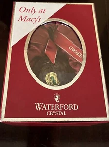 Waterford Ornament 2012 Lismore bola de cristal 159468, estuche de recuerdo rojo, nuevo en caja - Imagen 1 de 11