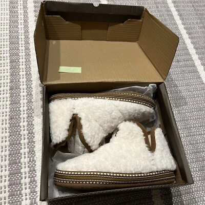 Chinelos femininos listrados de lã Ariat - Biqueira redonda - AR2238-101 NOVO NA CAIXA - Imagem 1 de 4