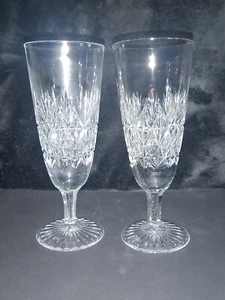 Two Thomas Webb Wellington Cut Champagne Flutes - Picture 1 of 4