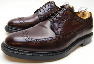MENS FABI FLEX GOODYEAR BURGUNDY WINGTIP OXFORD DRESS SHOES SZ 40 1/2 US 7.5 D - Picture 1 of 11