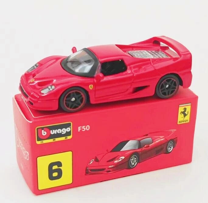 Bburago 1:64 FR F50 Diecast Metal Model Toy Car - New in Box, Red - Image 1 of 4