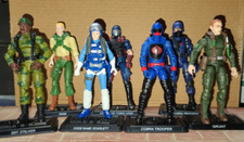 G.I. Joe Retro 25th Anniversary 7 Figure Loose Lot 3.75 Duke Grunt Scarlet Cobra