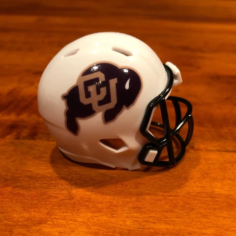 Colorado Buffaloes Buffs white custom pocket pro helmet PAC-12 Cover
