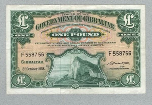 Gibraltar 1 Pound 1958 Jahr, P18a, ss+ - Bild 1 von 2