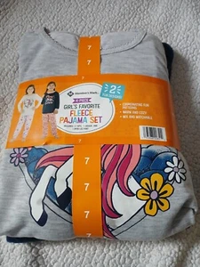 Girls 4-Piece Favorite Unicorn & Word Pajamas Size 7 New Member's Mark - Picture 1 of 3