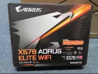 GIGABYTE X570 AORUS ELITE WIFI (Dual M.2 PCIe 4.0) AMD AM4 ATX Motherboard - Image 1 of 4