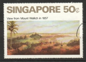 SINGAPORE 1971 ART SERIES 50 CENTS (MOUNT WALLICH IN 1857) 1 STAMP IN FINE USED - Picture 1 of 4