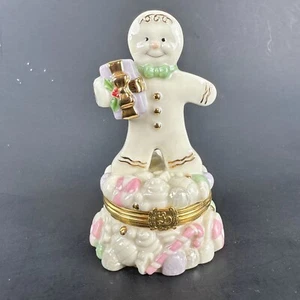 Lenox Treasures Prima Edizione Una Dolce Sorpresa Scatola Pan di Zenzero Porcellana - Foto 1 di 6