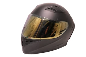 GDM Venom Full Face Motorcycle Helmet DOT Matte Black Medium - Picture 1 of 11