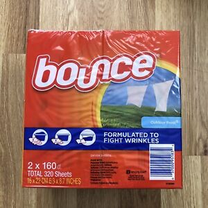 Bounce Dryer Sheets Outdoor Fresh 160-count 2-pack, TOTAL 320 CT Sheets