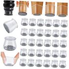 48 Pack Chair Leg Floor Protectors, Universal Large (Fit 1.3"-2") Clear-48Pack