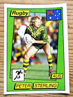 PANINI SUPERSPORT NO 134 PETER STERLING AUSTRALIA RUGBY LEAGUE STAR VERY GOOD