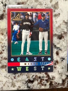 1997 NEW PINNACLE EAST MEETS WEST CARD BARRY BONDS ALEX RODRIGUEZ #184 - Picture 1 of 1