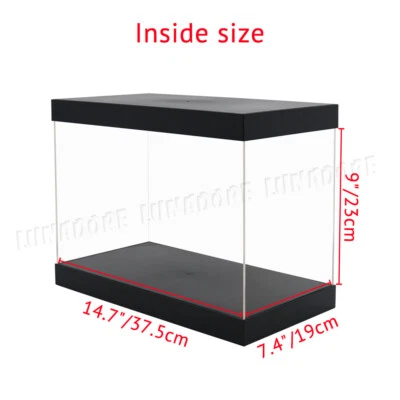 Large Acrylic Display Case Clear Perspex Box 41cm L Dustproof 1/6 Action Figures - Image 1 of 4