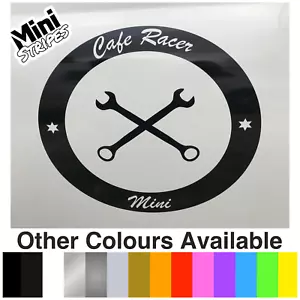 Classic Mini Cafe Racer Pair Of Door Vinyl Graphics / Stickers - Picture 1 of 10