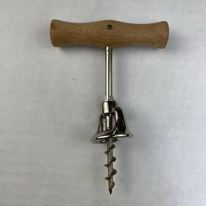 Korkenzieher Weinflaschenöffner Korkenzieher Holz T-Griff Made in Italy. Vintage - Bild 1 von 5