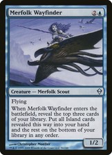 1x FOIL Merfolk Wayfinder ZEN No052 Magic MTG English NM/Unplay UC card X1