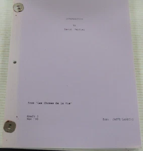 Intersection Script Screenplay By David Rayfiel Draft 3 - Picture 1 of 3