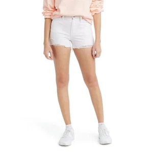Pantalones cortos de tiro alto para mujer Levi's 291453, blanco desgastado, talla 32 - Imagen 1 de 3